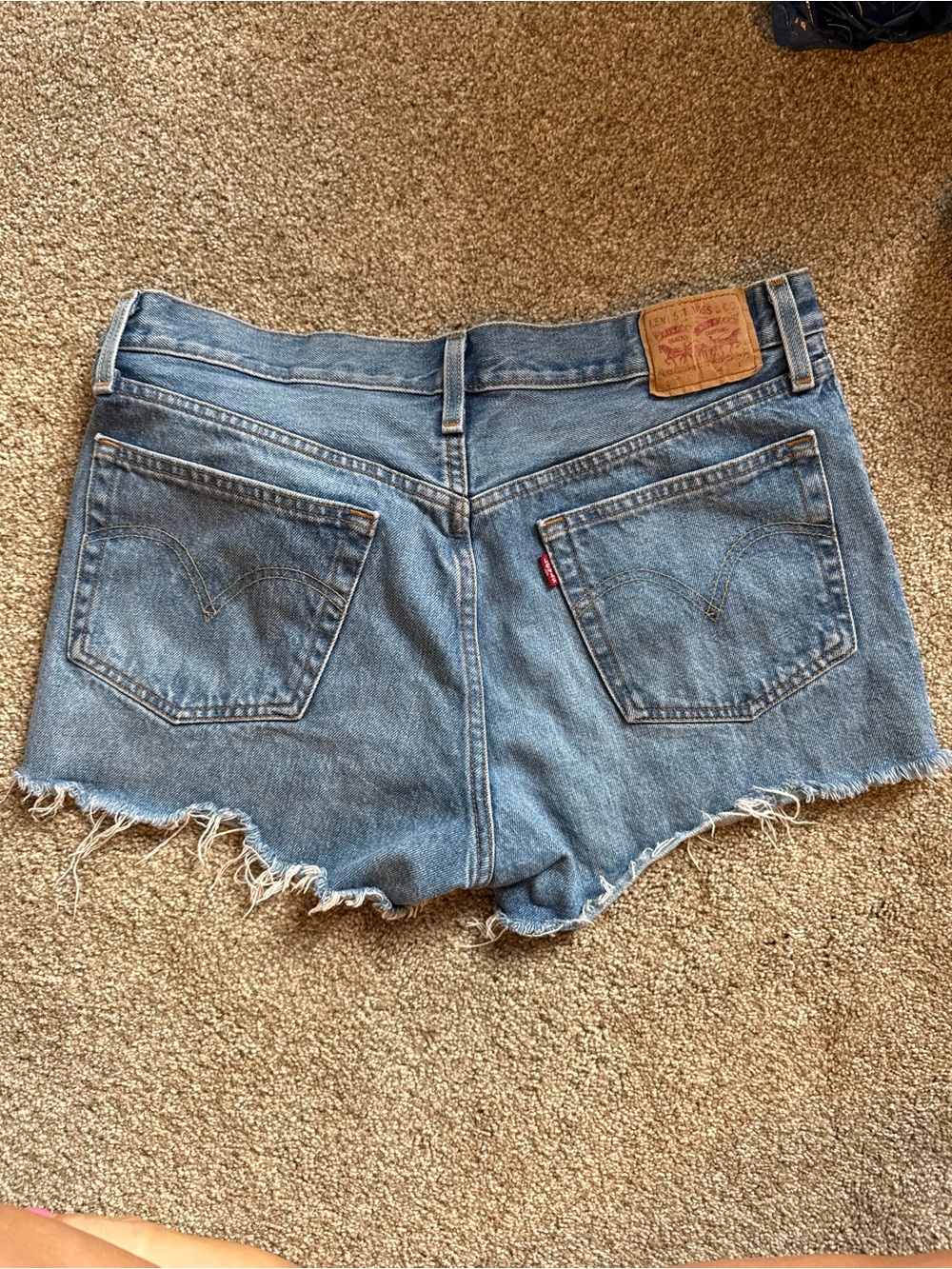 Vintage Levi's Women's 501 cutoff Shorts Button Fly 100% Cotton Size 30 2.5”